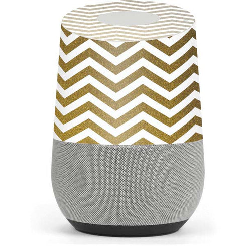 Gold Chevron Google Home Skin